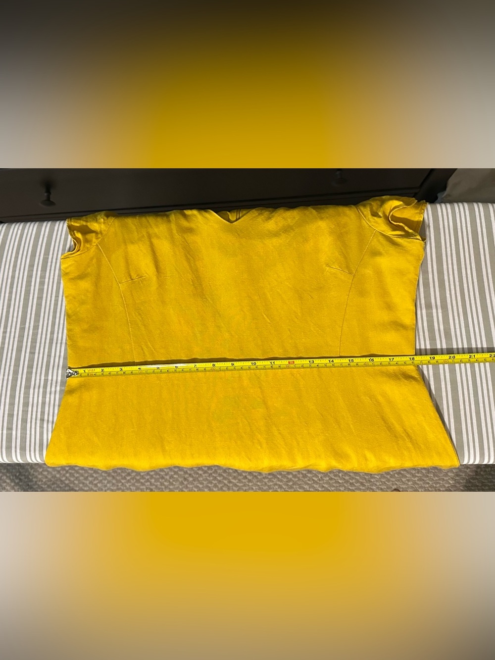 Ann Taylor Factory Golden Yellow V-Neck Midi Dress 14P - Picture 7 of 7